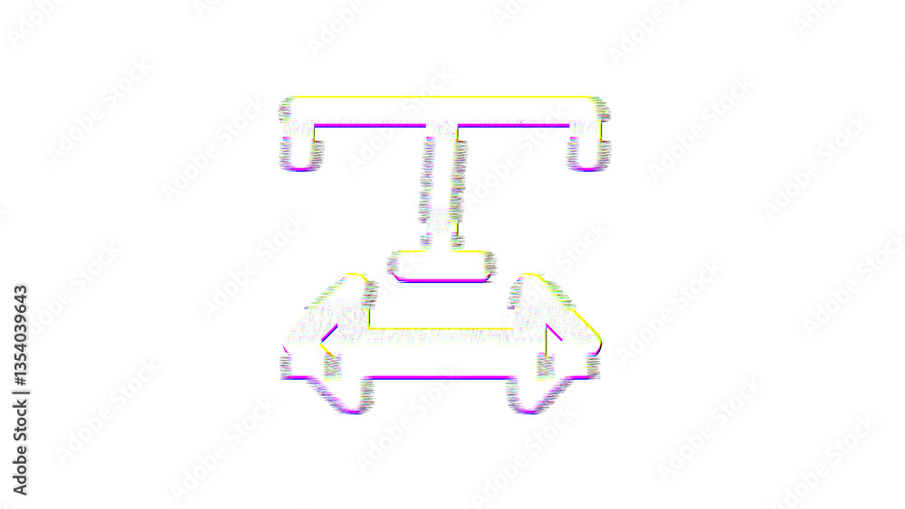 Icon text width is distorted. Glitch. Noise, chromatic aberration, geometric distortion Icon text width is distorted. Glitch. Noise, chromatic aberration, geometric distortion