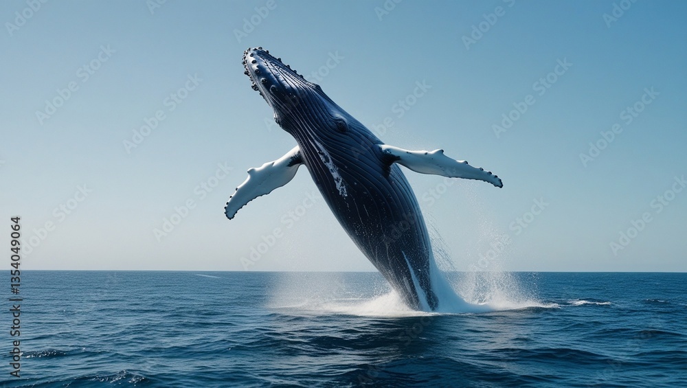 Fototapeta premium Wild Ocean – Whale Watching Scene