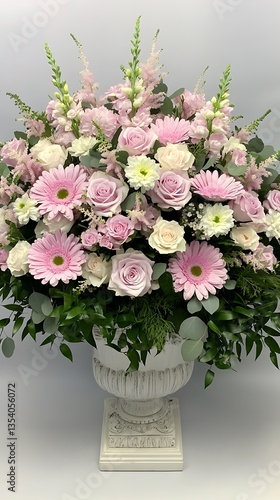 Wallpaper Mural Elegant Pink Floral Arrangement. Torontodigital.ca