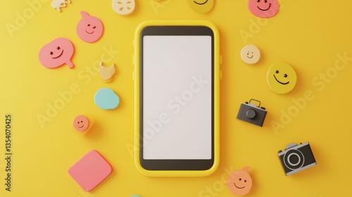 Mobile Device with Social Media Alerts