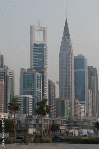 Obraz na płótnie various tall buildings in dubai w salonie