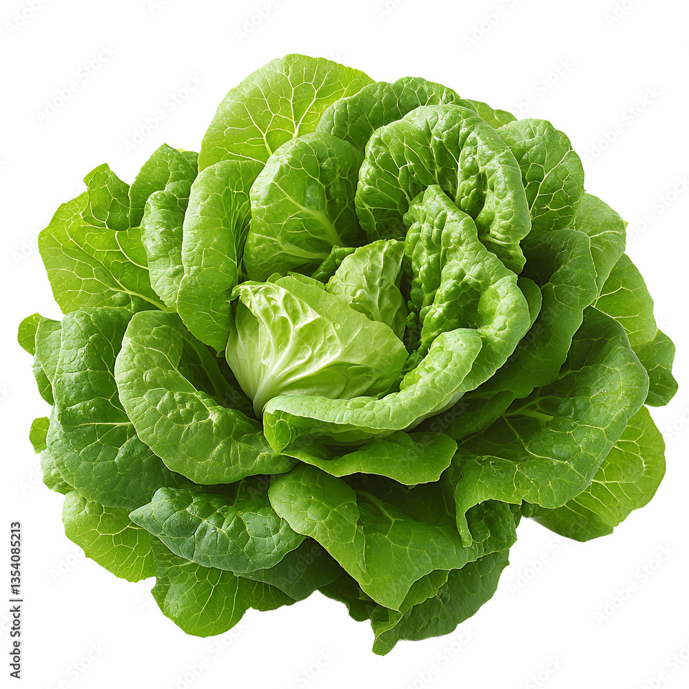 Obraz premium Fresh Green Butterhead Lettuce Organic Produce Healthy Food Salad Ingredient