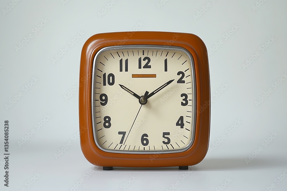 Clock showing 1009 on plain background. Time management photo for office use Clock showing 1009 on plain background. Time management photo for office use