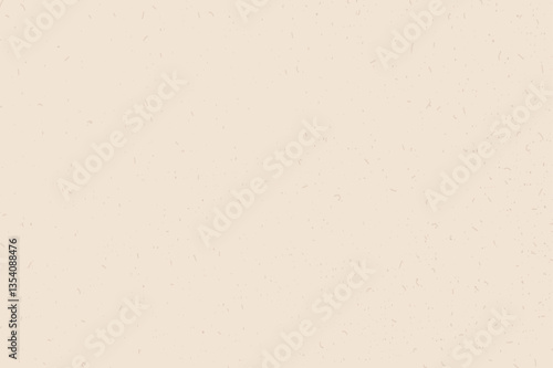 Beige pink grain paper texture. Rice paper. Craft recycle material. Neutral tone background with noise and speckles. Pale egg shell backdrop. Natural creamy canvas. Vector illustration.