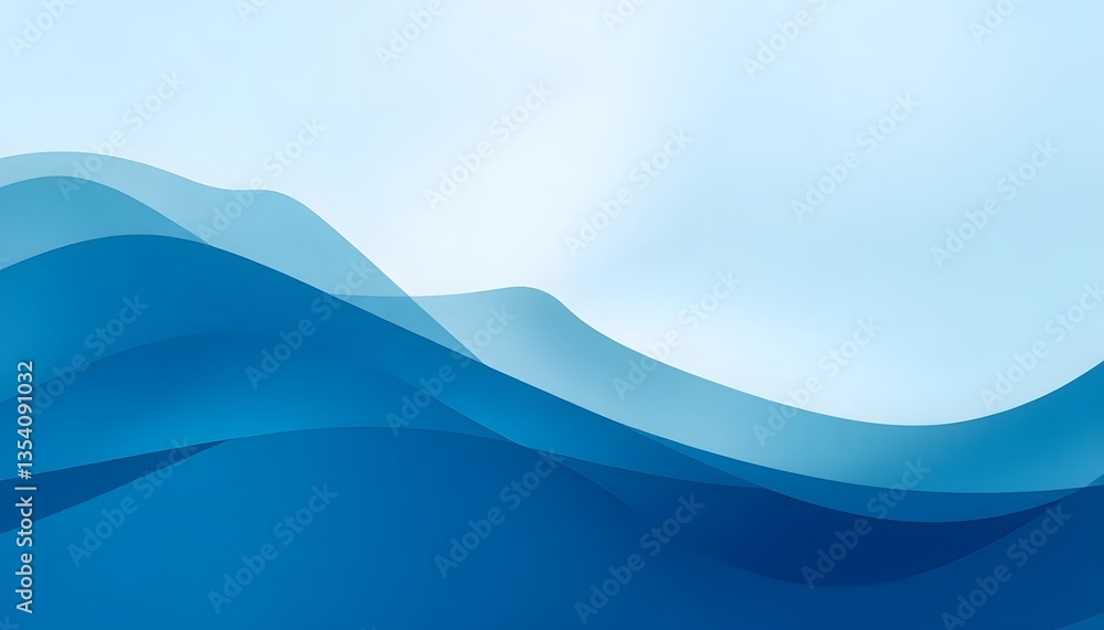 Obraz premium Abstract Blue Wave Background