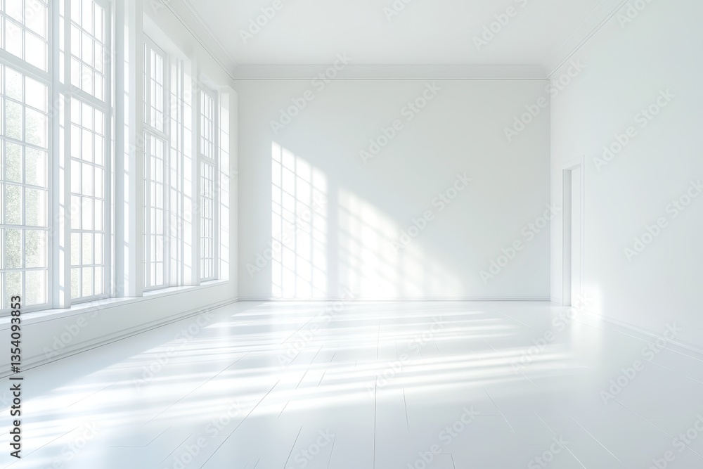 A bright, empty white room with soft lighting and subtle shadows, A bright, empty white room with soft lighting and subtle shadows,