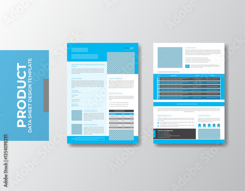product data sheet template design