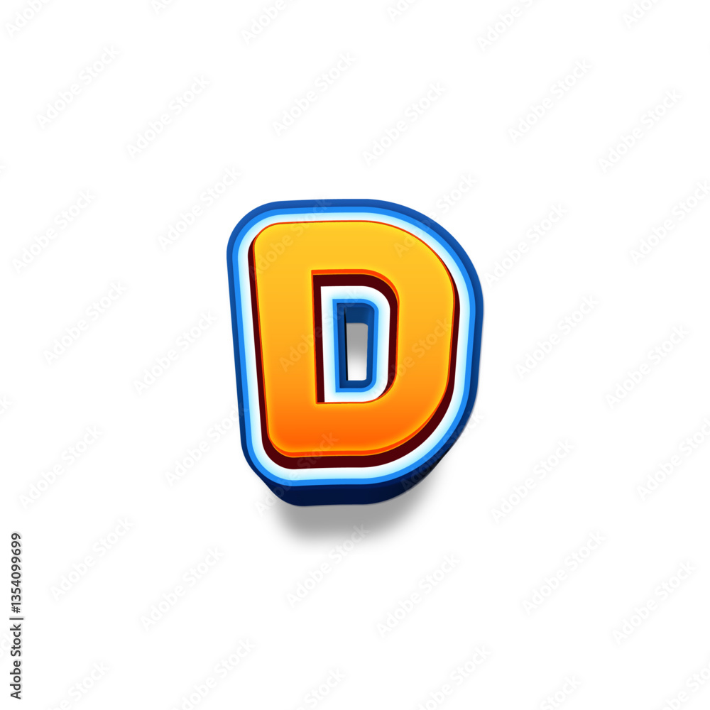 A-Z 3d text character logo A-Z 3d text character logo
