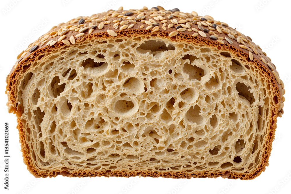 Freshly Baked Sesame Seed Bread with Soft, Airy Interior Freshly Baked Sesame Seed Bread with Soft, Airy Interior
