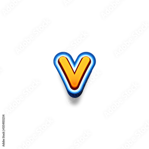 A-Z 3d text  character logo 