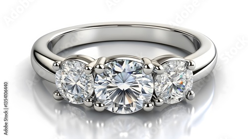 Three-Stone Diamond Ring