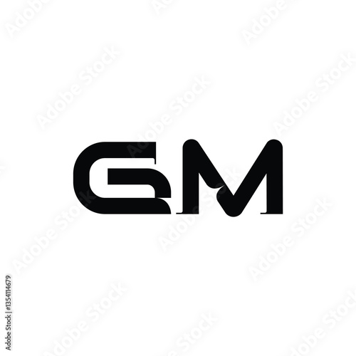 Free Download GM monogram logo design letter text name symbol monochrome logotype alphabet character simple logo - GFXLoad