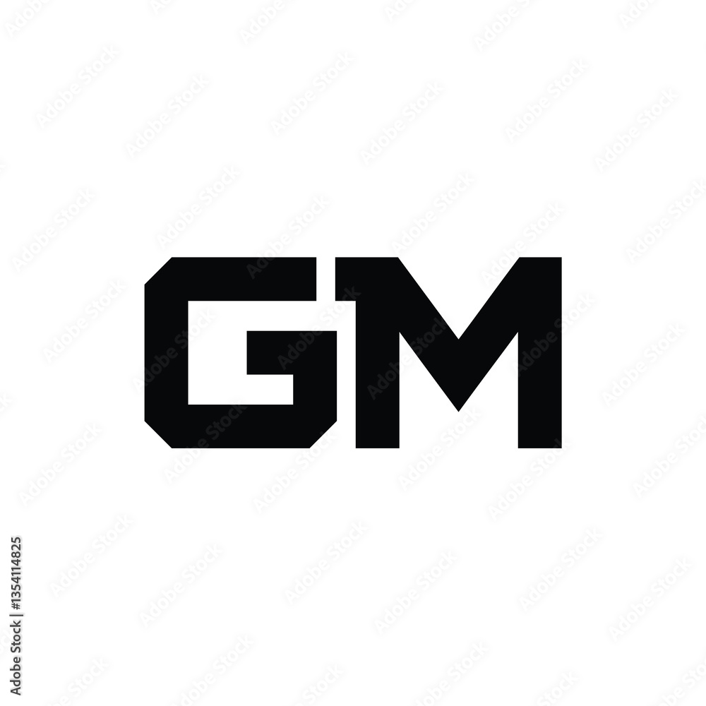 GM monogram logo design letter text name symbol monochrome logotype alphabet character simple logo GM monogram logo design letter text name symbol monochrome logotype alphabet character simple logo