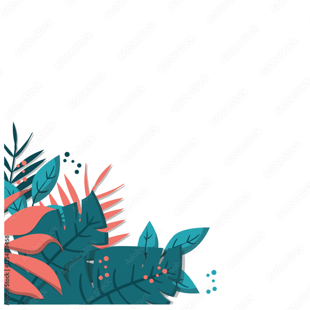 Floral Corner Element Floral Corner Element