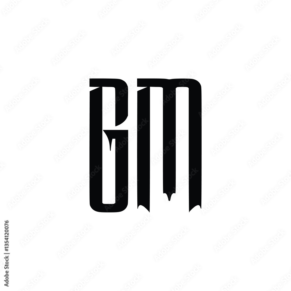 GM monogram logo design letter text name symbol monochrome logotype alphabet character simple logo GM monogram logo design letter text name symbol monochrome logotype alphabet character simple logo