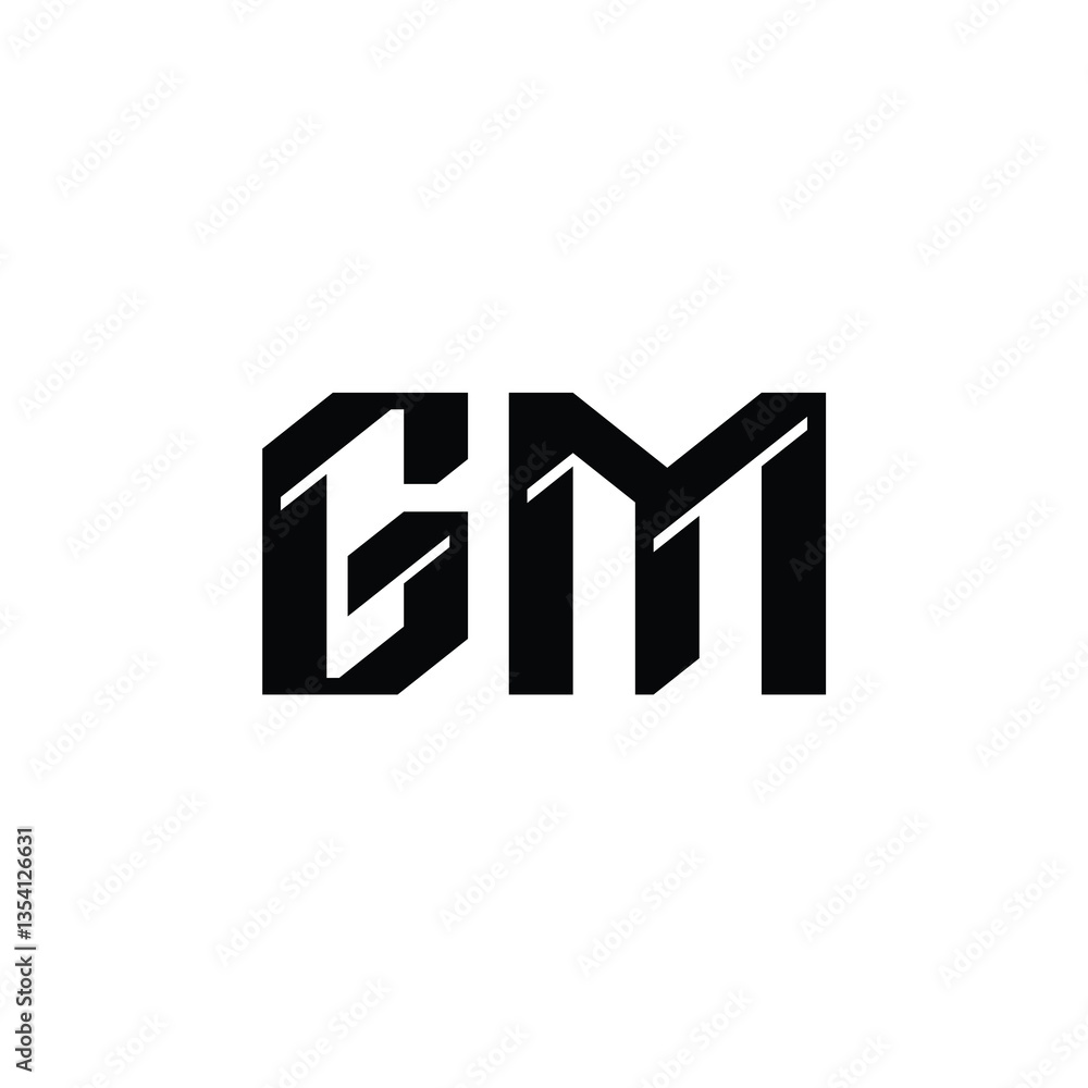 GM monogram logo design letter text name symbol monochrome logotype alphabet character simple logo GM monogram logo design letter text name symbol monochrome logotype alphabet character simple logo