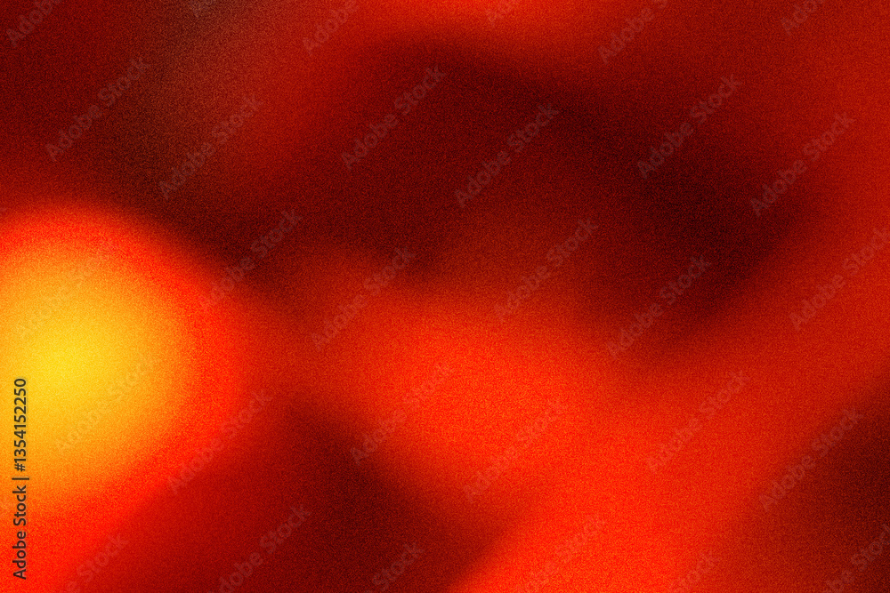 Naklejka premium Black brown orange yellow abstract background. Color gradient, ombre. Spots. Fire, burn, burnt effect. Or horror, a creepy concept. Light. Glow. Dirty, rough, dust, grainy, grungy texture.