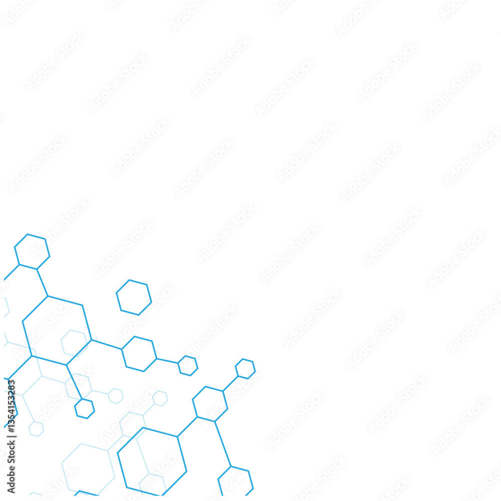 Fototapeta premium Hexagon Corner Element