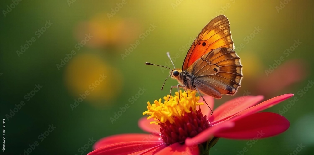 Close-up of a butterfly sipping nectar from a flower, garden, nectar, insect Close-up of a butterfly sipping nectar from a flower, garden, nectar, insect