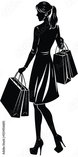 Shopping Girl silhouette
