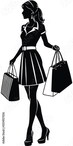 Shopping Girl silhouette