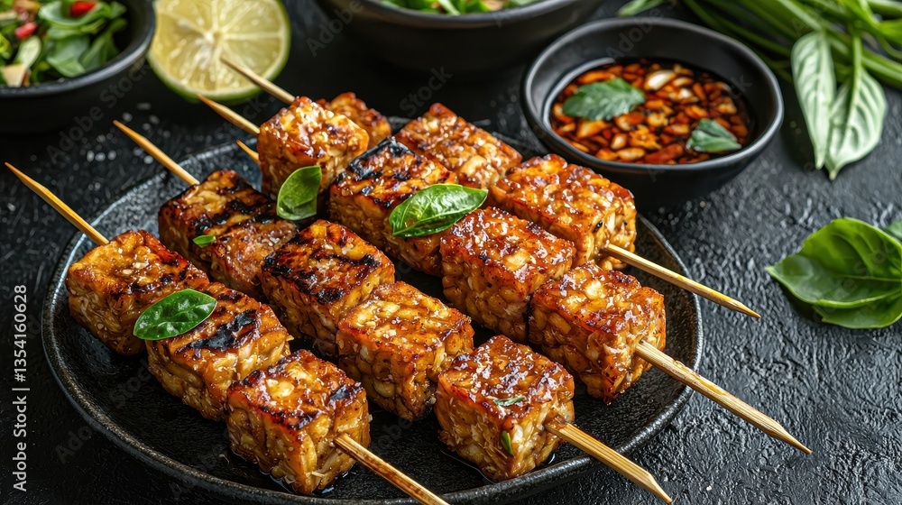 Lemongrass Tempeh Skewers Lemongrass Tempeh Skewers