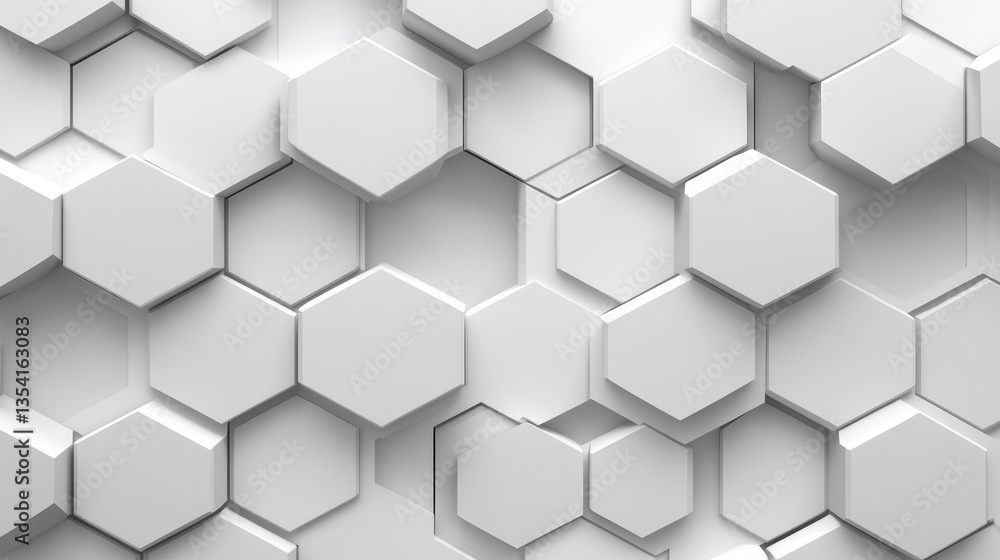 Gray 3D hexagonal pattern creates a mesmerizing background that evokes modern design and artistic elegance in a sleek, minimalistic style Gray 3D hexagonal pattern creates a mesmerizing background that evokes modern design and artistic elegance in a sleek, minimalistic style