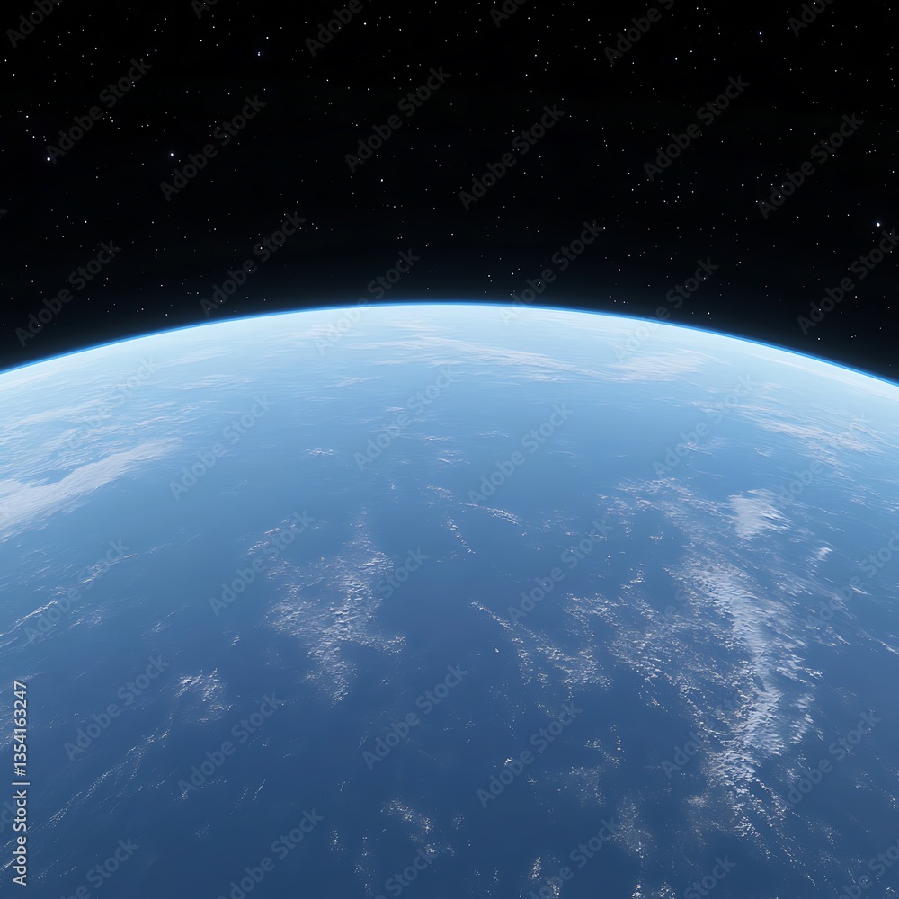 Fototapeta premium A scenic high angle perspective of our beautiful planet earth