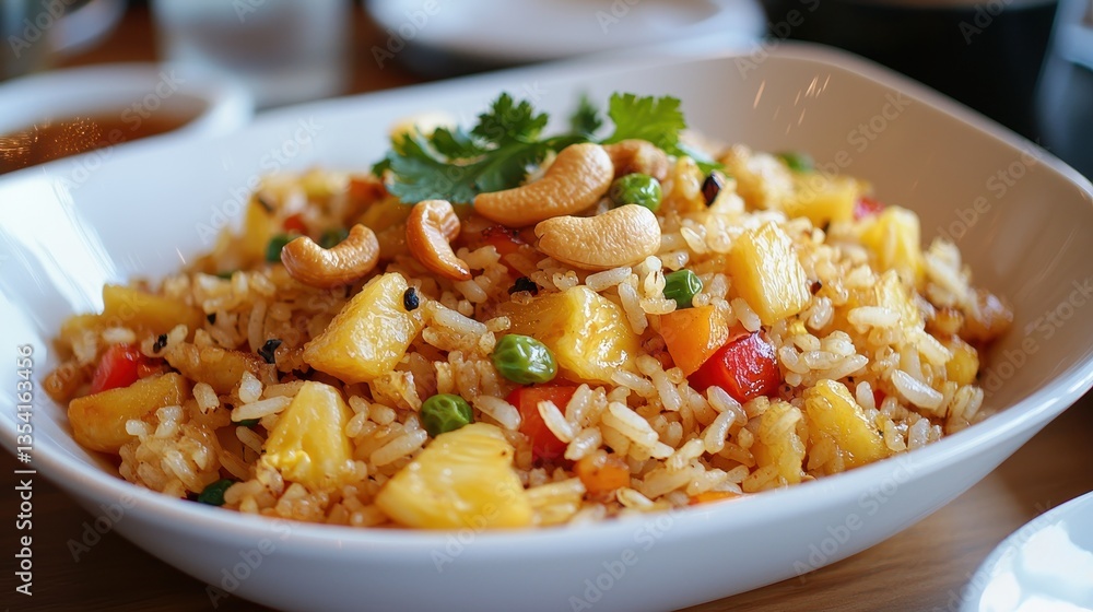 Fried Rice with Pineapple and Cashews Fried Rice with Pineapple and Cashews