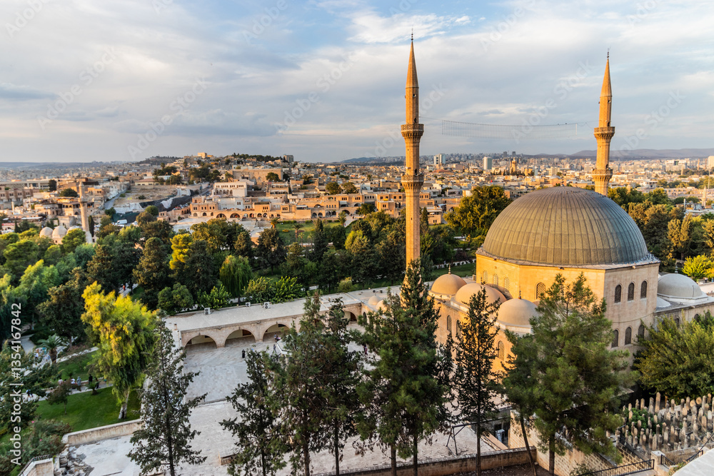 Naklejka premium Mevlid Halil mosque in Sanliurfa, Turkey