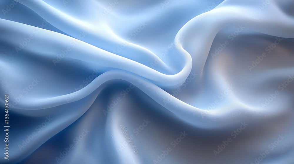 Obraz premium Soft Blue Fabric Texture Background