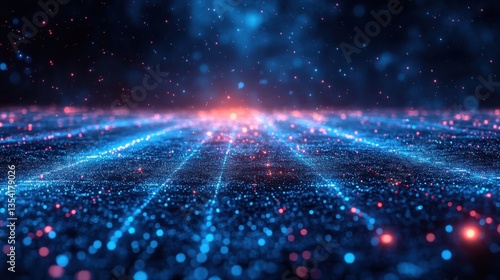 blue digital concept tecnology data stream