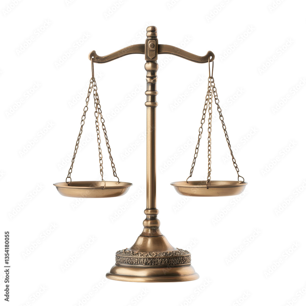 Scales of justice on transparent background. Symbol of law, balance, and fairness. Scales of justice on transparent background. Symbol of law, balance, and fairness.
