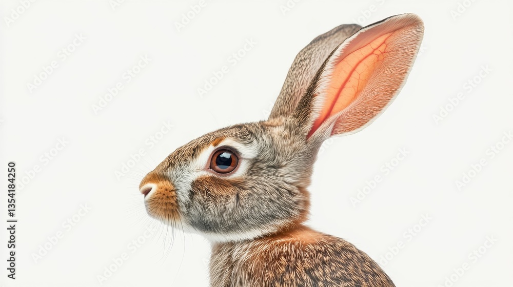 Obraz premium gray hare profile portrait