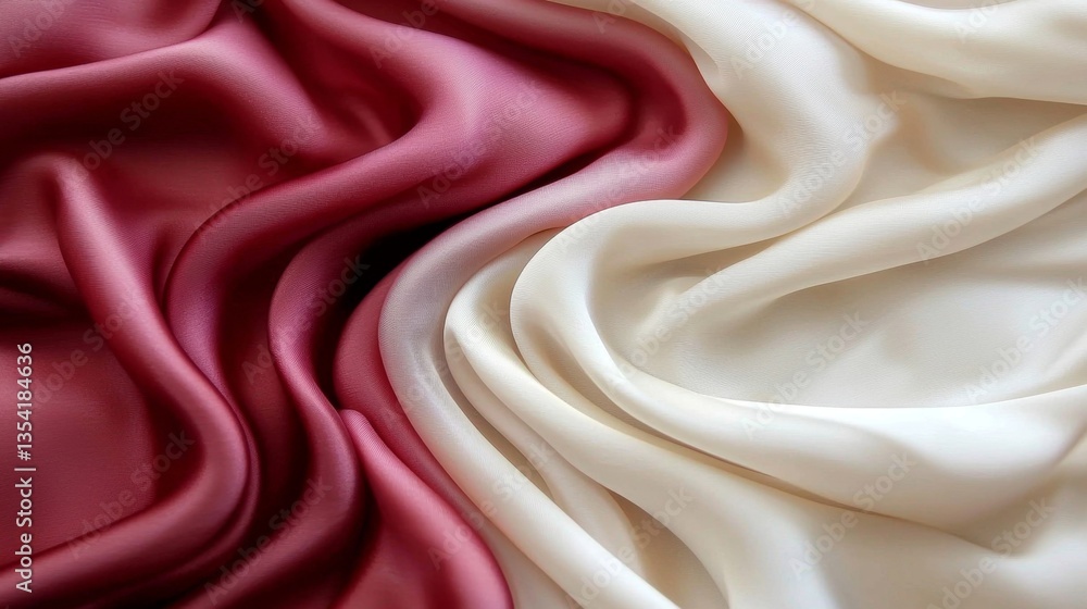 Fototapeta premium Factory Fabric Texture Highlighted in Closeup