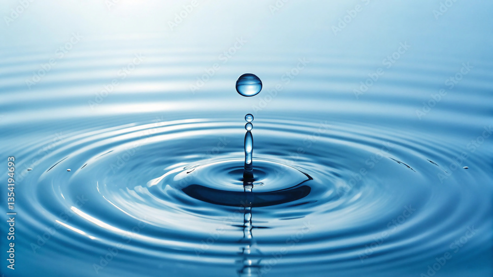 Droplet Impacting Water Surface with Ripples Droplet Impacting Water Surface with Ripples