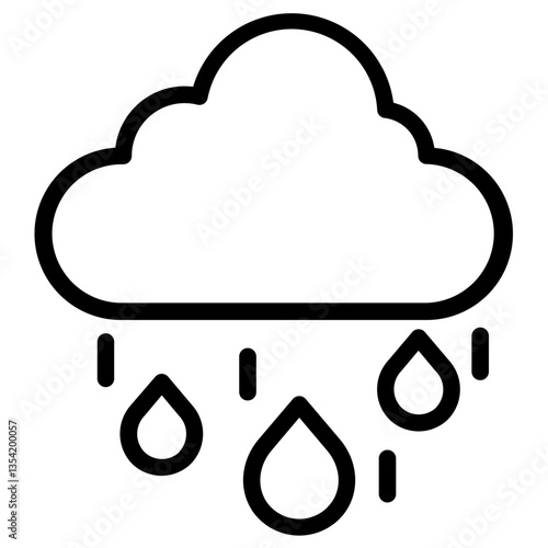 Rain Outline Icon