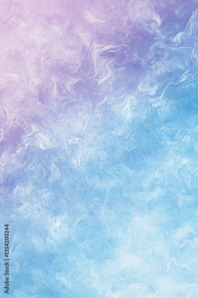 Obraz premium Ethereal Sky: Captivating abstract illustration in soft pastel hues. This image creates a mesmerizing visual texture with swirling colors and atmospheric effect.
