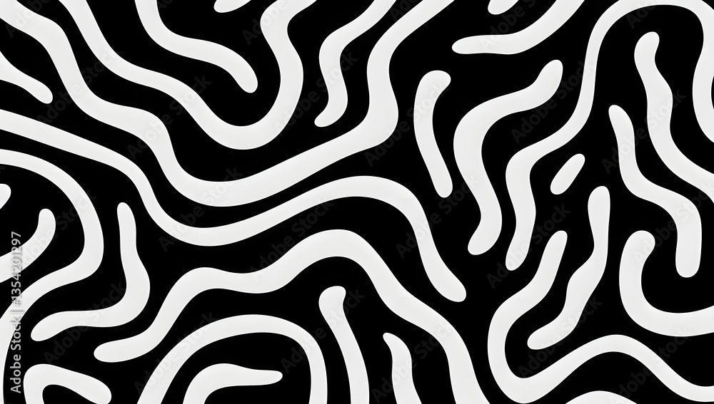 Wavy and swirled brush strokes vector seamless pattern. Bold curved lines and squiggles ornament. Seamless horizontal banner with doodle bold lines. Black and white wallpaper
Wavy and swirled brush strokes vector seamless pattern. Bold curved lines and squiggles ornament. Seamless horizontal banner with doodle bold lines. Black and white wallpaper