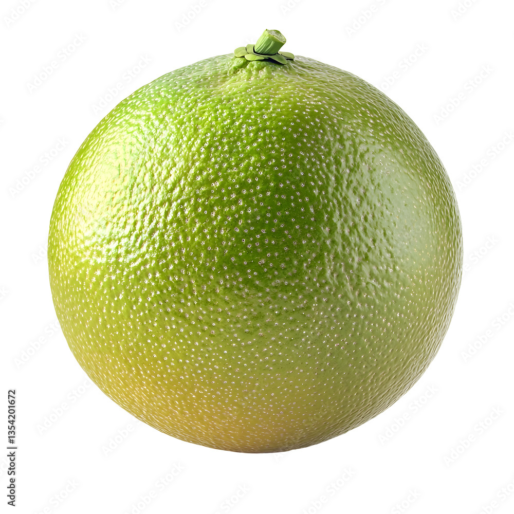 Radiant Pomelo Orb on Plain White Transparent Background Radiant Pomelo Orb on Plain White Transparent Background
