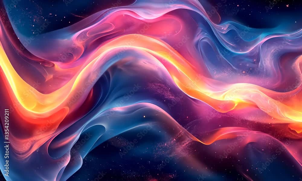 Abstract Colorful Nebula Cloudscape Flowing with Energy, A Mesmerizing Artistic Design Abstract Colorful Nebula Cloudscape Flowing with Energy, A Mesmerizing Artistic Design