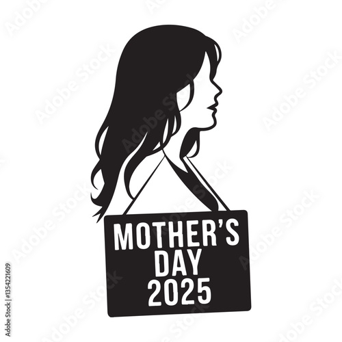 Happy Mothers day,Girl covering mother's eyes and giving her present
