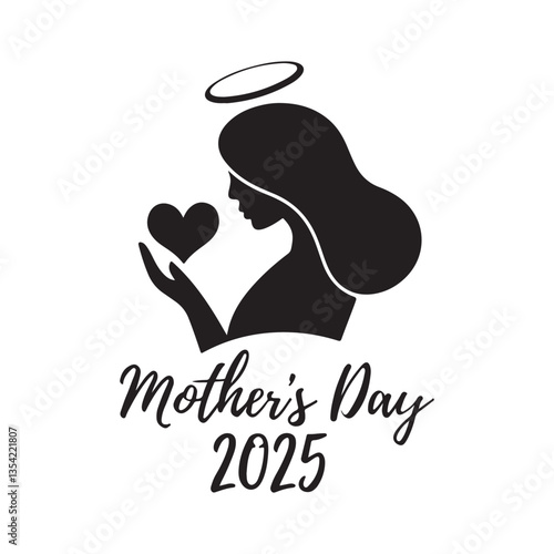 Happy Mothers day,Girl covering mother's eyes and giving her present
