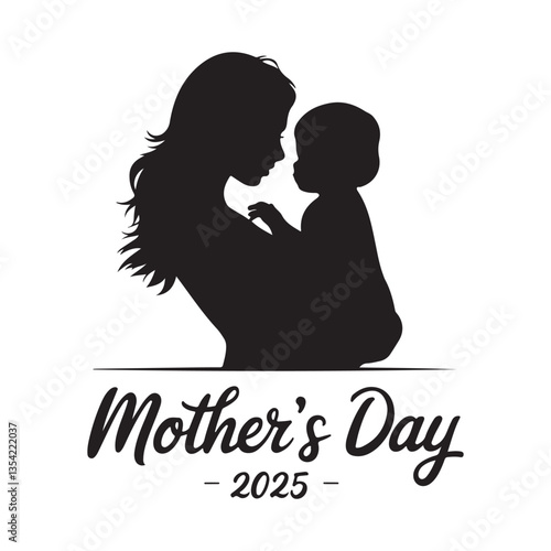 Happy Mothers day,Girl covering mother's eyes and giving her present
