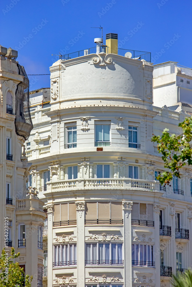 Classic Valencian residential building in the city center