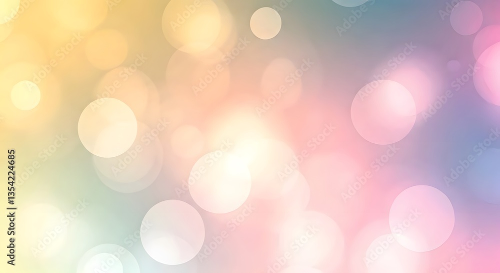 A blurred bokeh light effect with soft pastel hues, Ai Generated A blurred bokeh light effect with soft pastel hues, Ai Generated