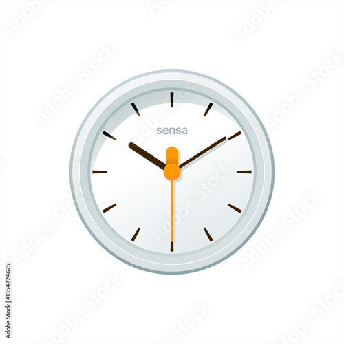Stopwatch emoji vector time clock illustration 10 eps.