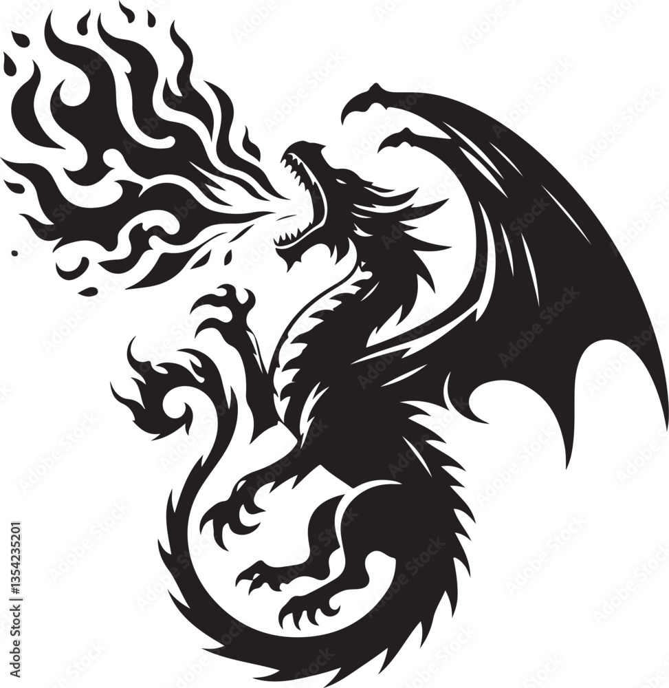 dragon vector illustration dragon vector illustration