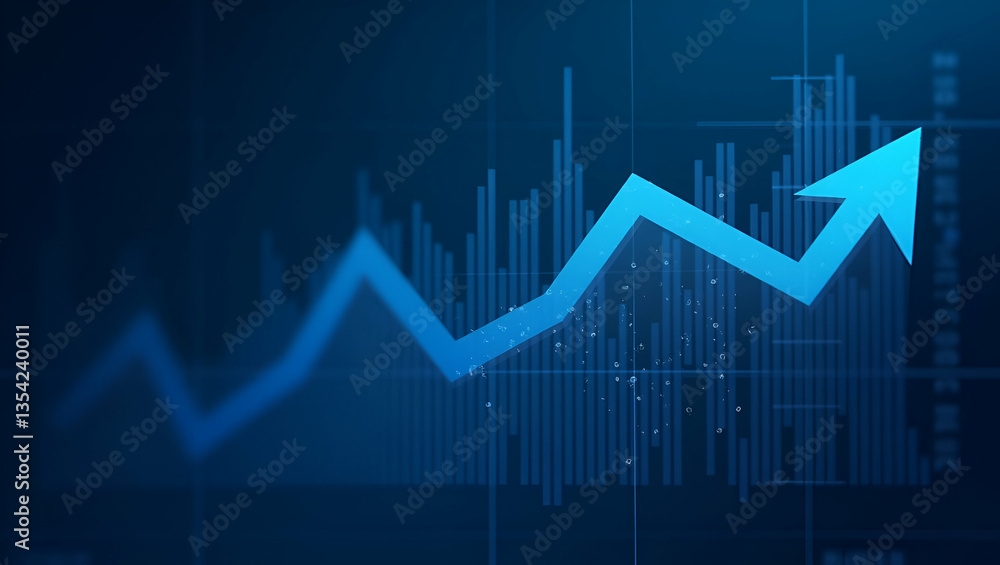 Flat Stock market crash caused by economic graph with diagrams business and financial concepts and reports abstract blue technology communication concept vector background. concept as Stock market cra Flat Stock market crash caused by economic graph with diagrams business and financial concepts and reports abstract blue technology communication concept vector background. concept as Stock market cra