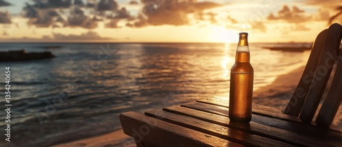 Sunset Beer by the Ocean: Relaxing Tropical Getaway